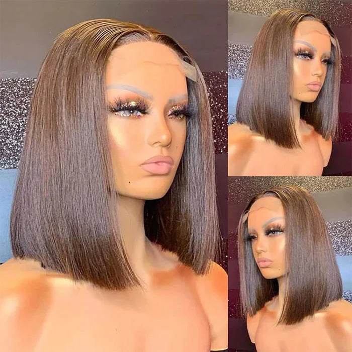 Glueless 5x5 Lace Bob Wigs. Human Hair